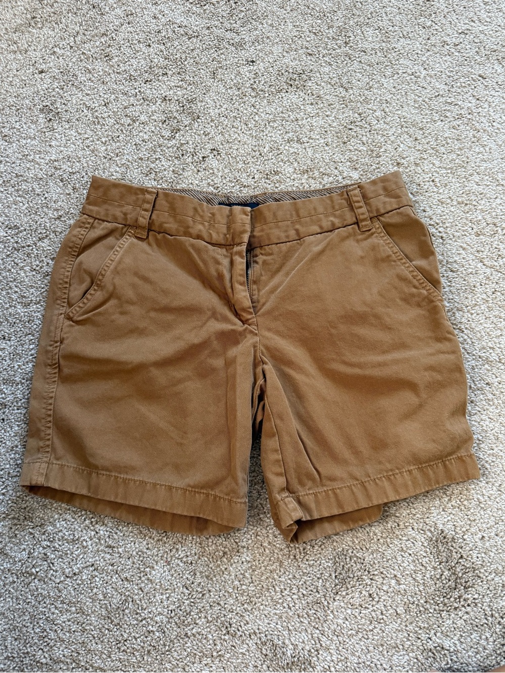 J.Crew Women’s Cotton Chino Khaki Shorts Brown / Tan Size 4